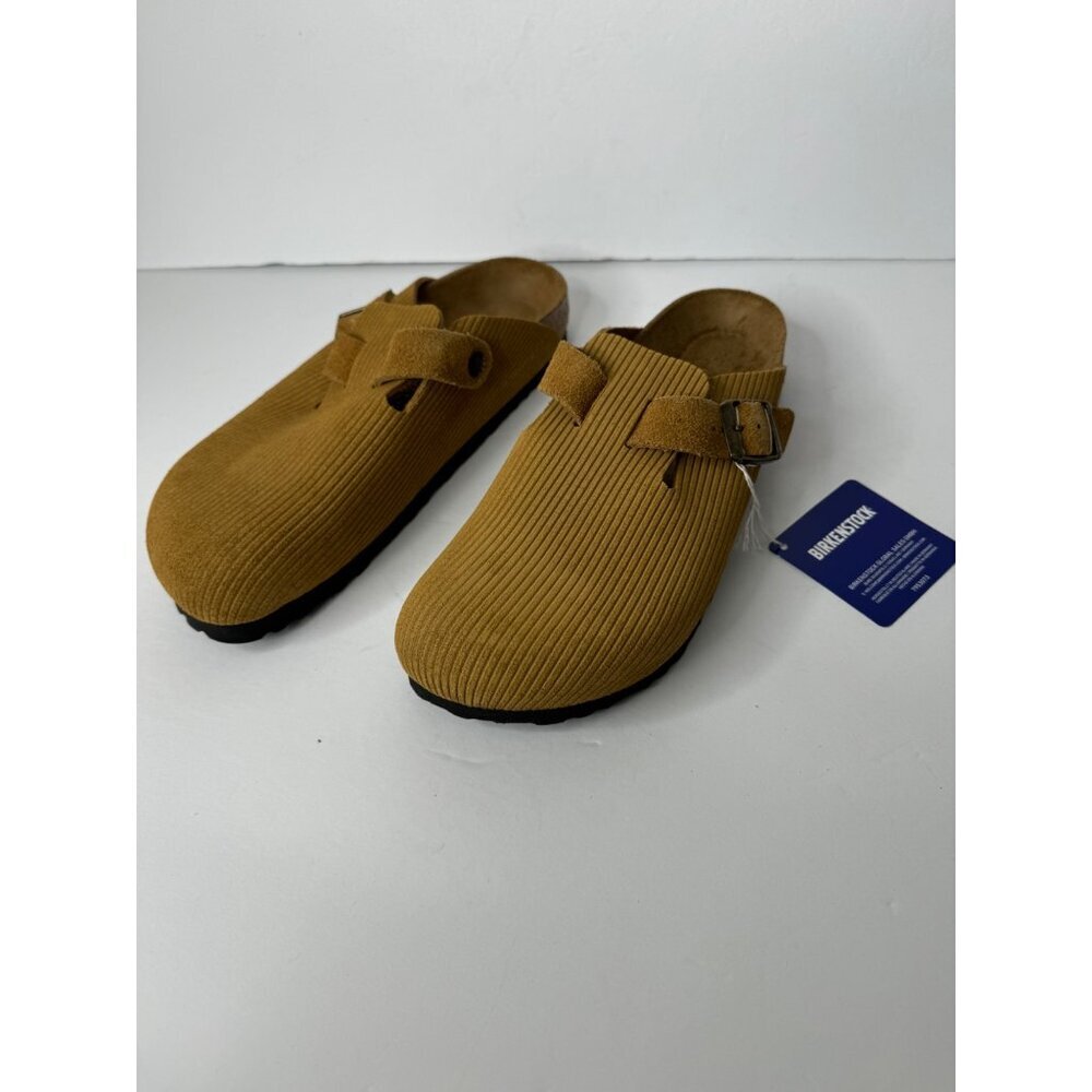 Birkenstock Boston Suede Embossed Corduroy Clog Mule EU 37 US Women 6 Men 4 NEW - Picture 3 of 7